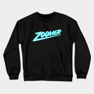 Zoomer Neon Blue Crewneck Sweatshirt